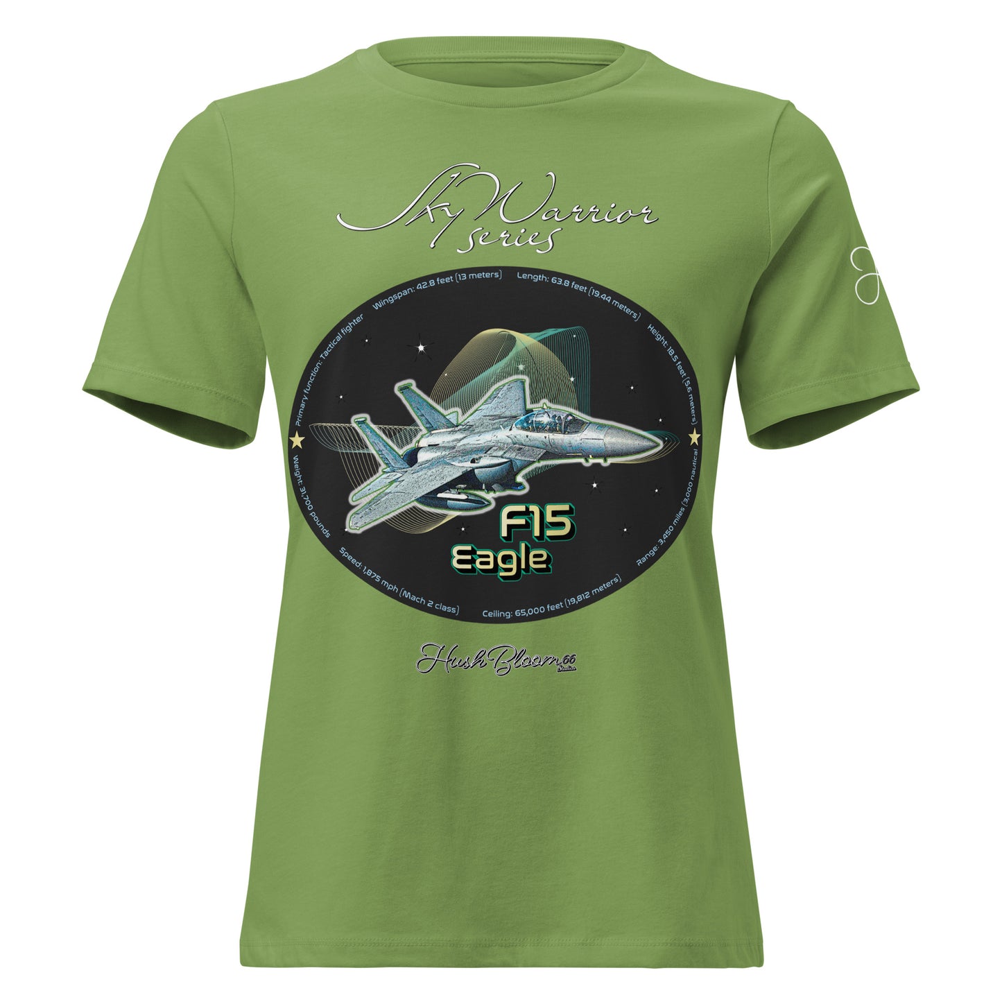 Dark Grey Heather - F15 Eagle Women's Relaxed T-Shirt