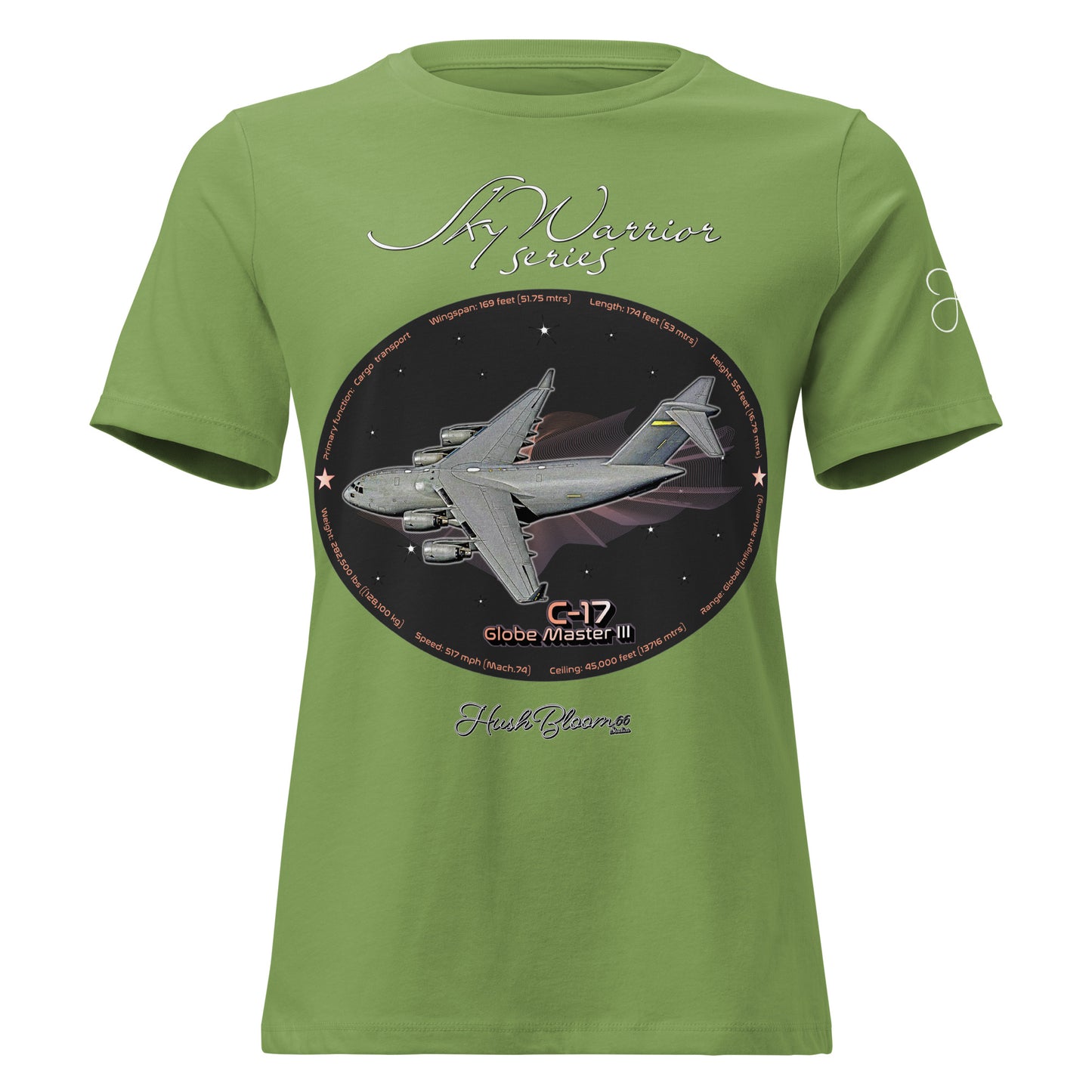 Dark Grey Heather - C17 Globe Master III Women's Relaxed T-Shirt