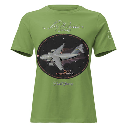 Dark Grey Heather - C17 Globe Master III Women's Relaxed T-Shirt