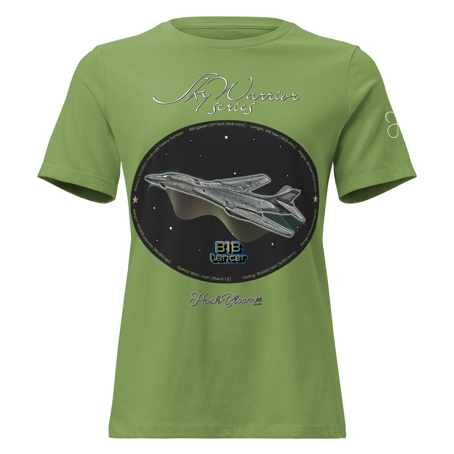 Dark Grey Heather - B1B Lancer Women's Relaxed T-Shirt