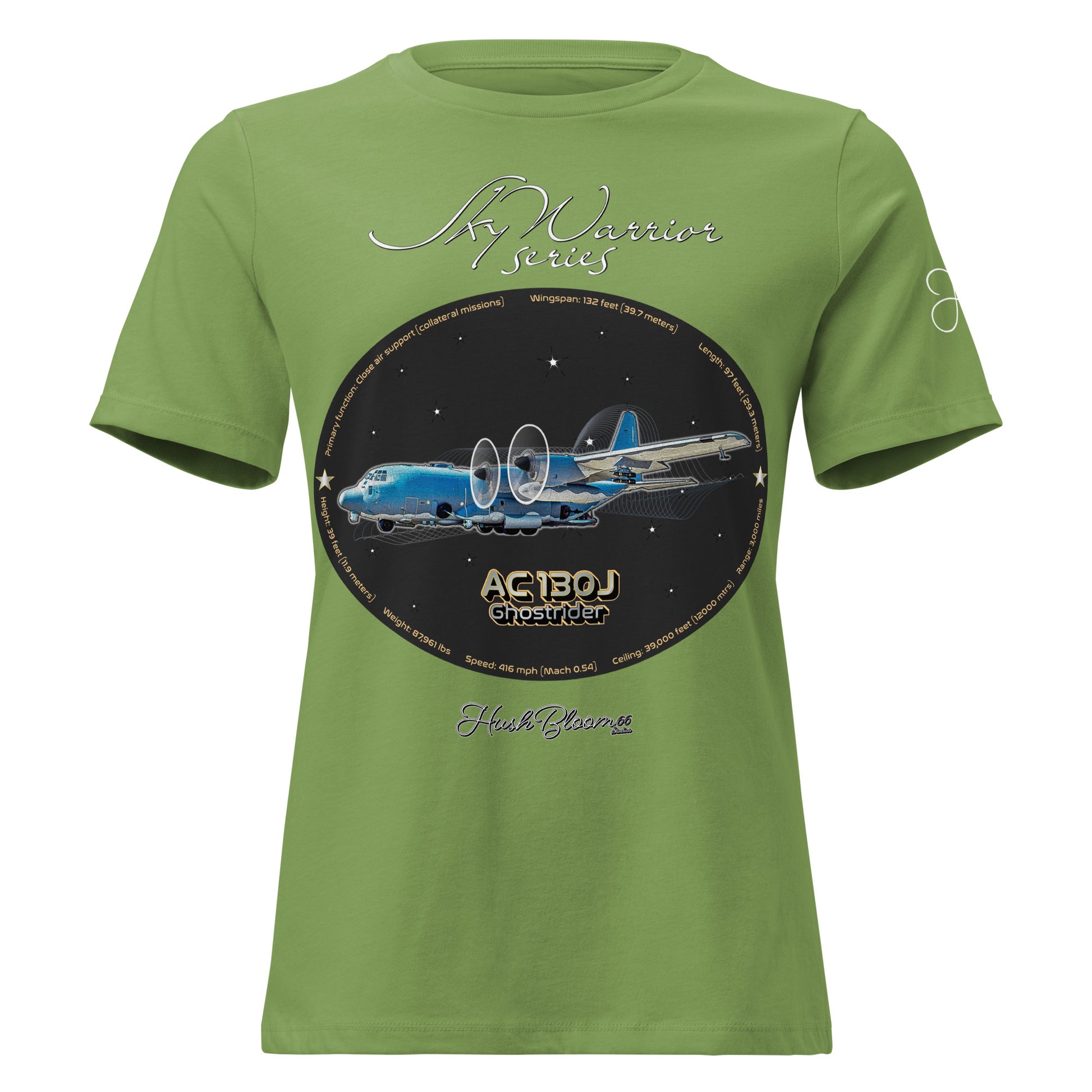 Dark Grey Heather - AC130J Ghostrider Women's Relaxed T-Shirt