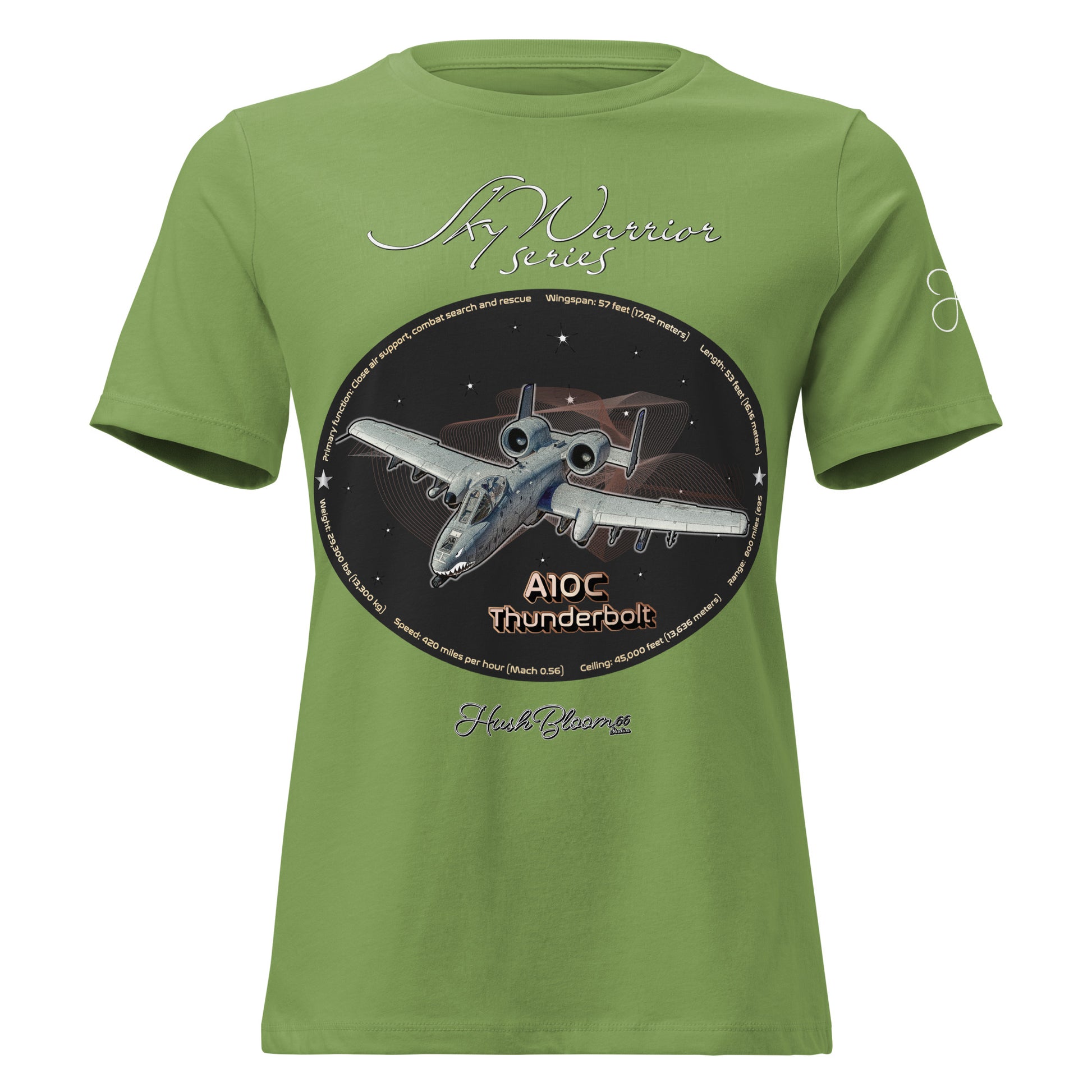 Dark Grey Heather - A10C Thunderbolt Women's Relaxed T-Shirt
