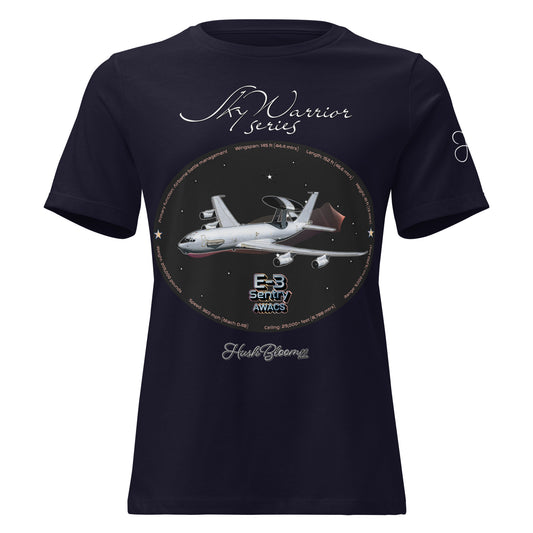 Navy - E3 Sentry Women's Relaxed T-Shirt