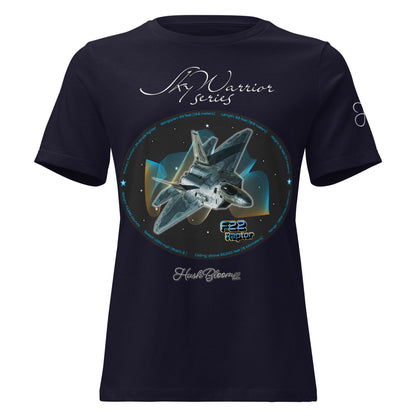 Navy - F22 Raptor Women's Relaxed T-Shirt