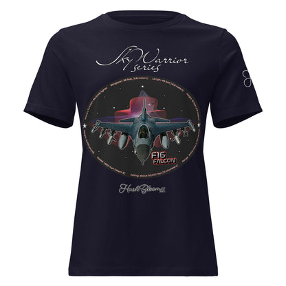 Navy - F16 Falcon Women's Relaxed T-Shirt