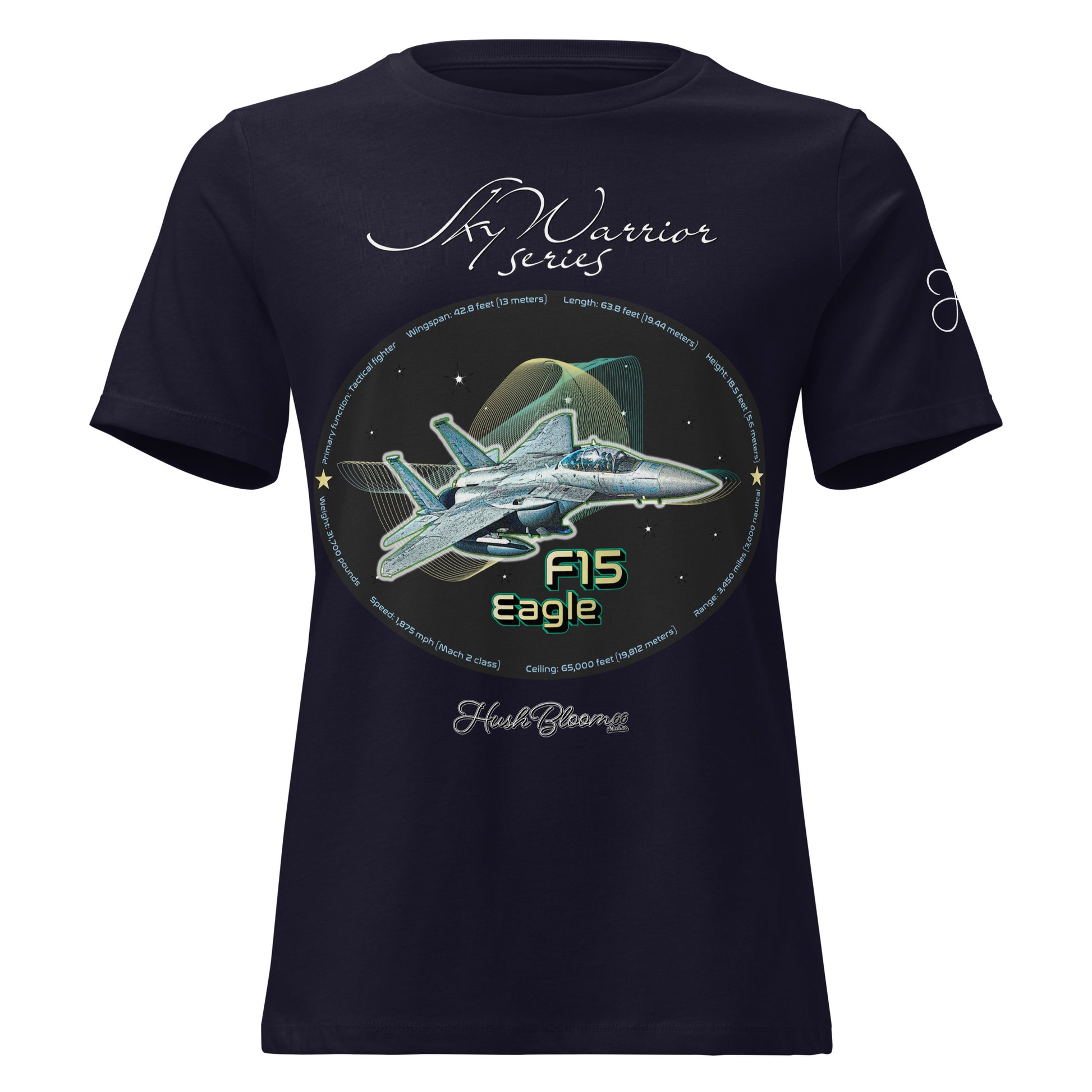 Navy - F15 Eagle Women's Relaxed T-Shirt