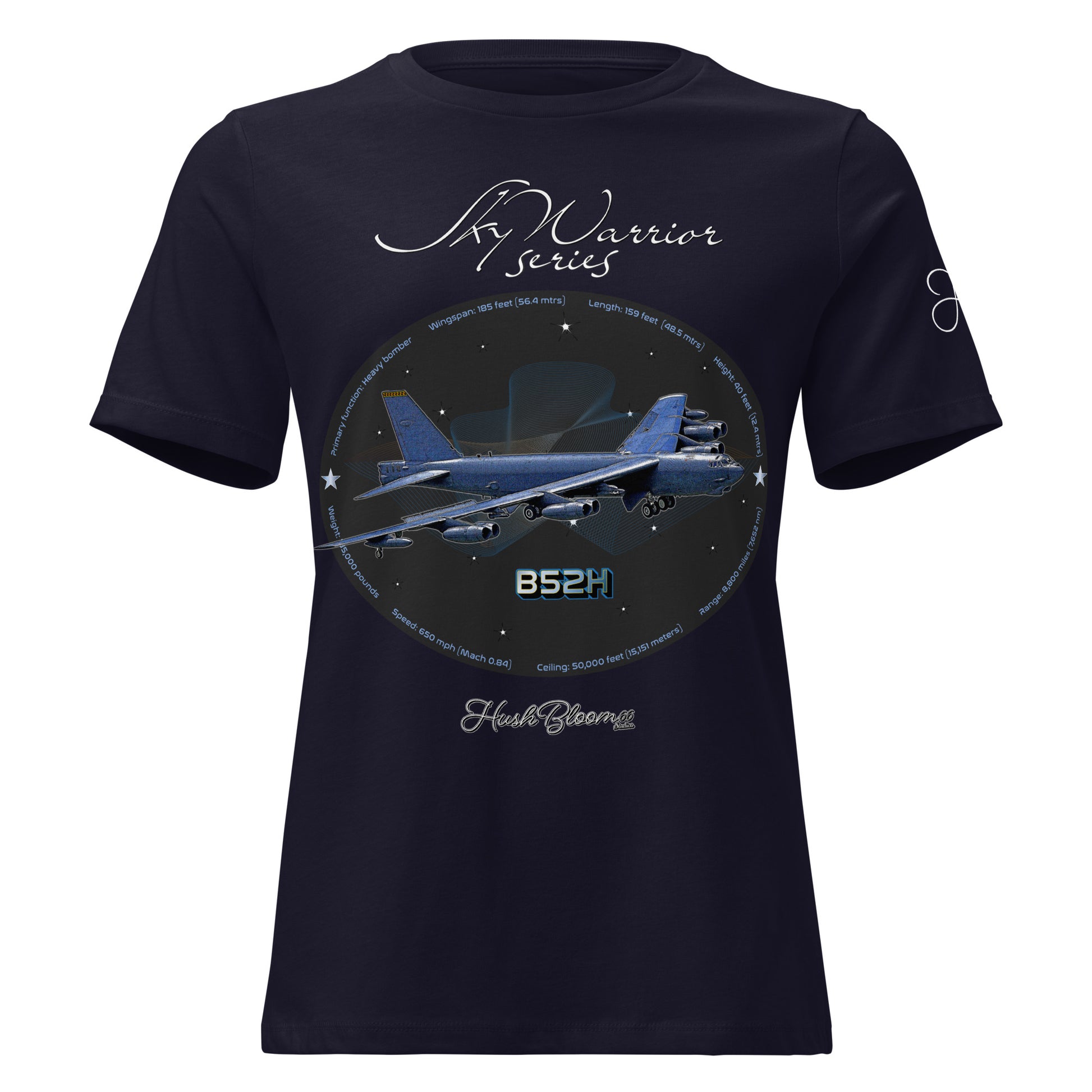 Navy - B52H Stratofortress Women's Relaxed T-Shirt