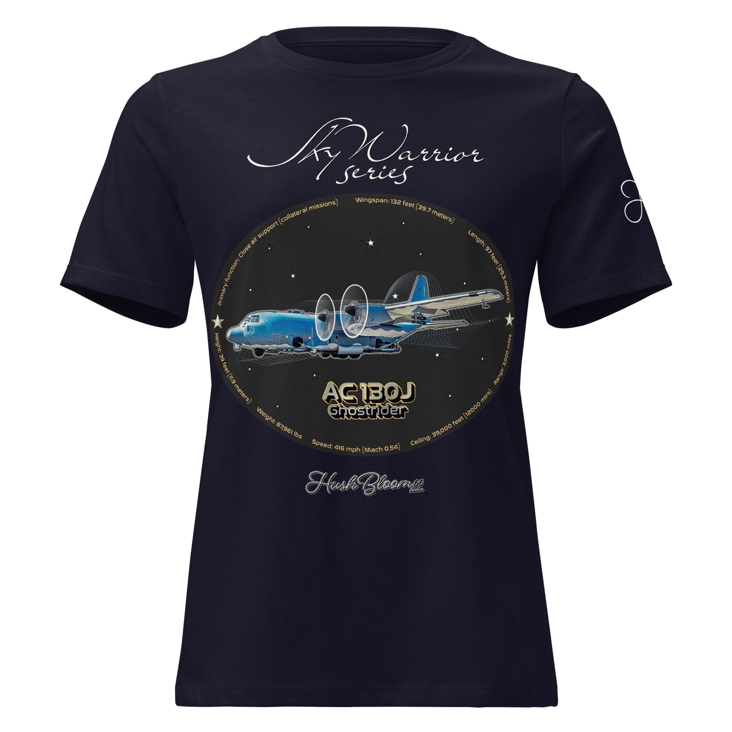 Navy - AC130J Ghostrider Women's Relaxed T-Shirt