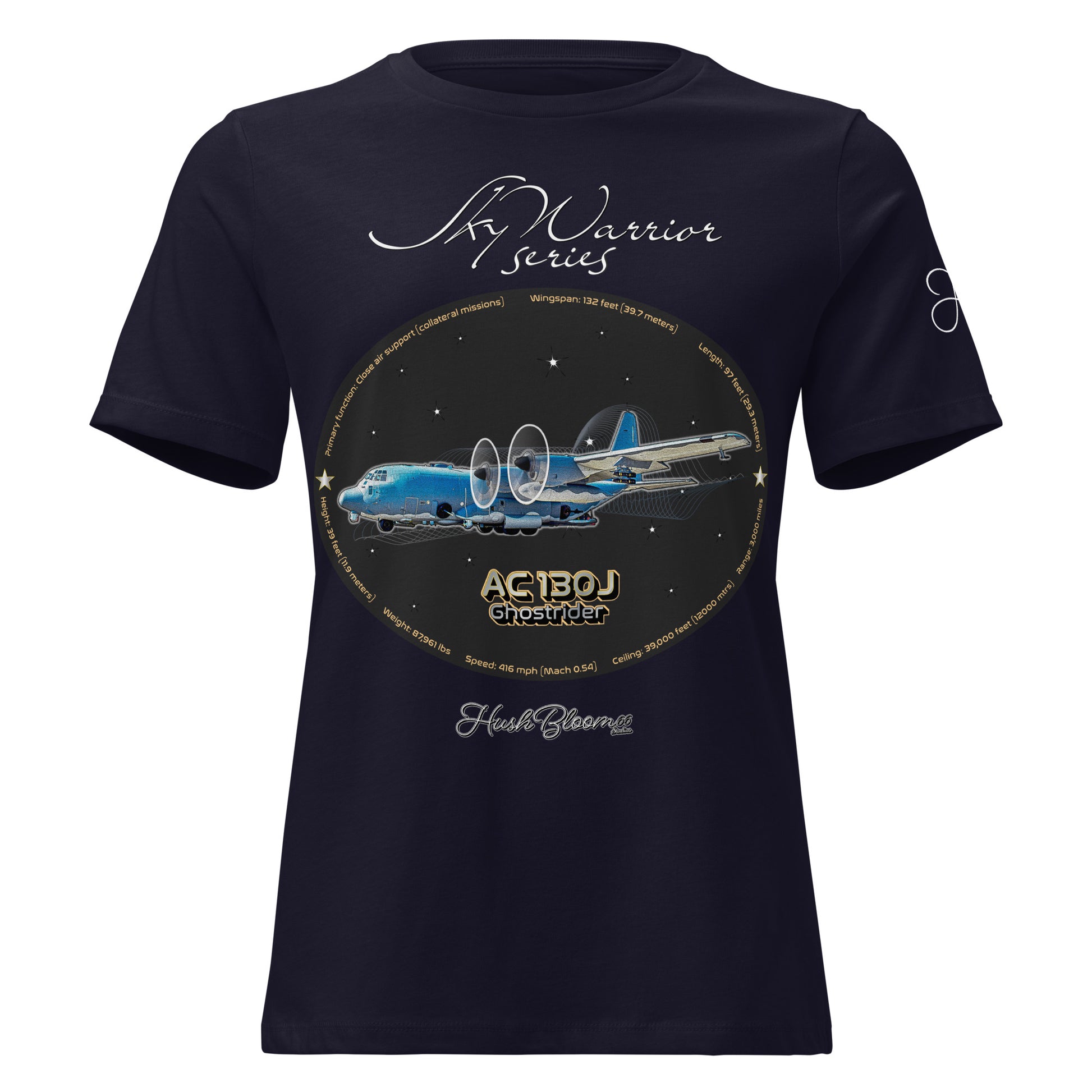 Navy - AC130J Ghostrider Women's Relaxed T-Shirt