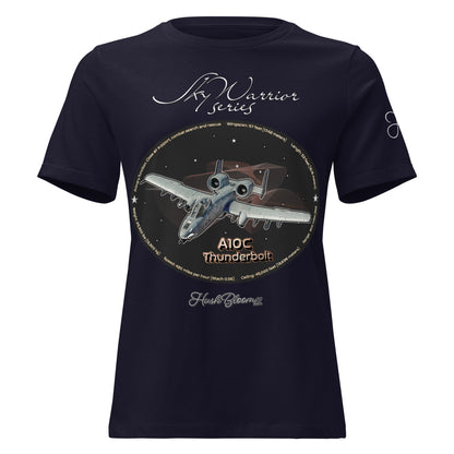 Navy - A10C Thunderbolt Women's Relaxed T-Shirt