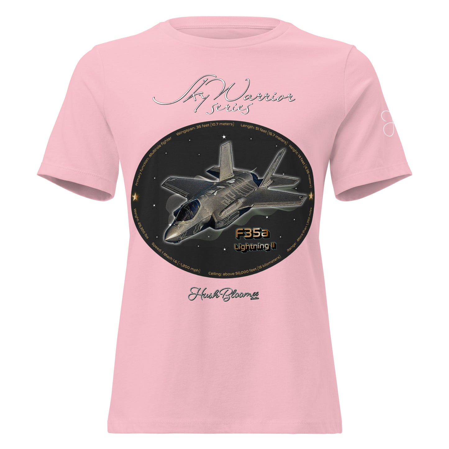 Pink - F35A Lightning Women's Relaxed T-Shirt
