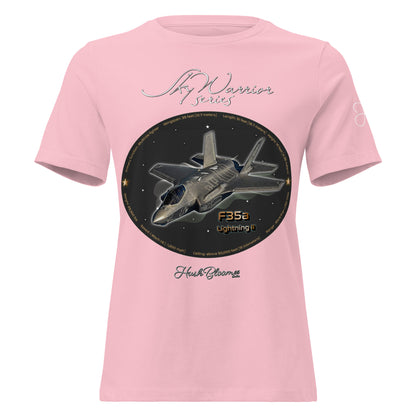 Pink - F35A Lightning Women's Relaxed T-Shirt