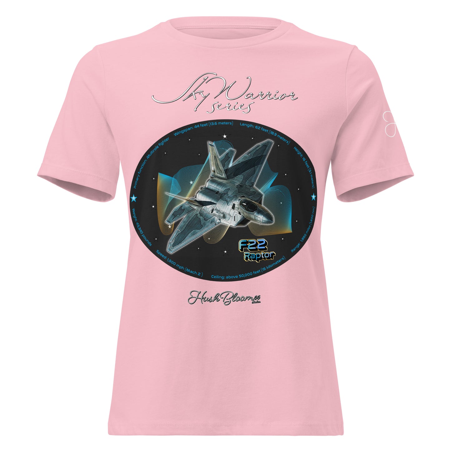 Pink - F22 Raptor Women's Relaxed T-Shirt