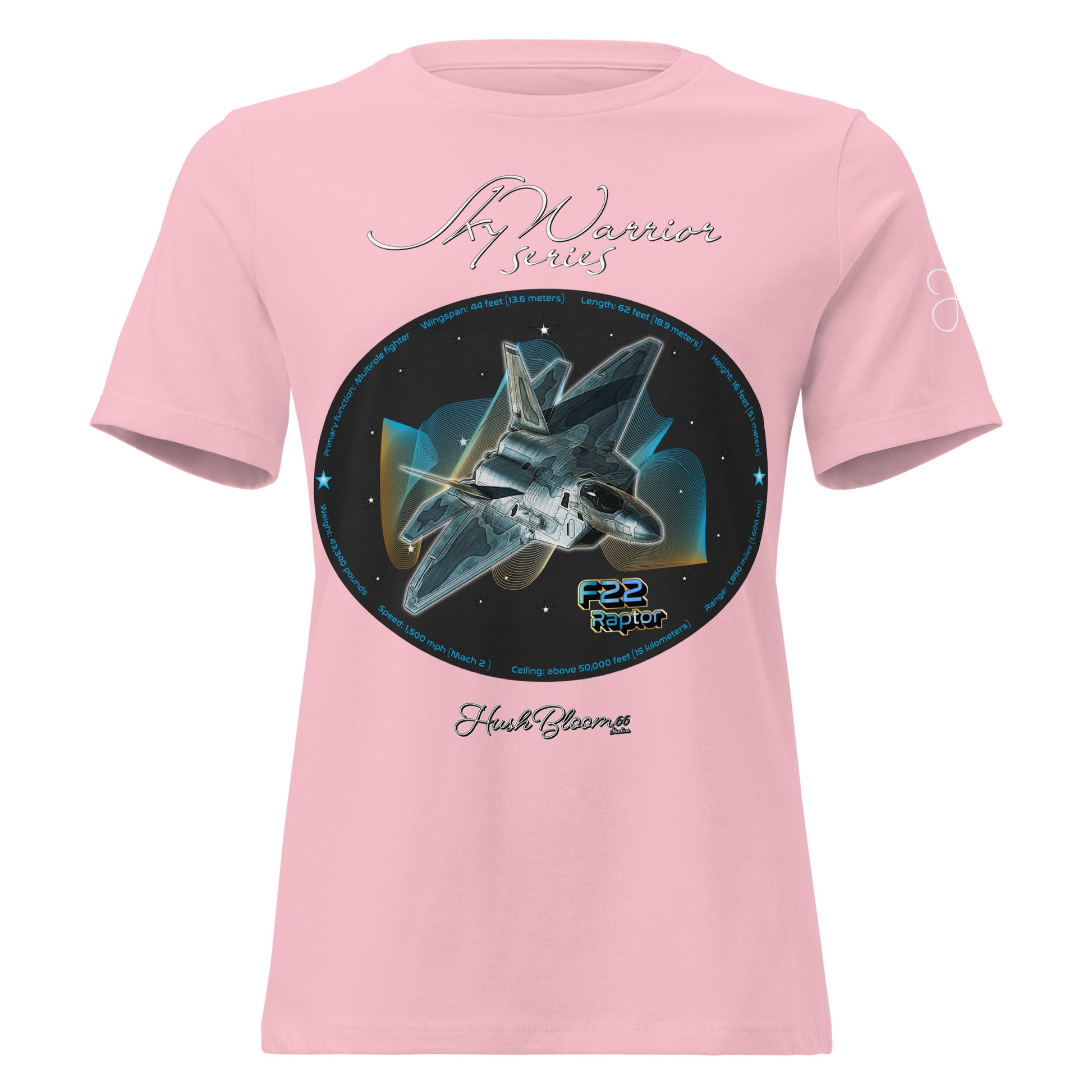 Pink - F22 Raptor Women's Relaxed T-Shirt