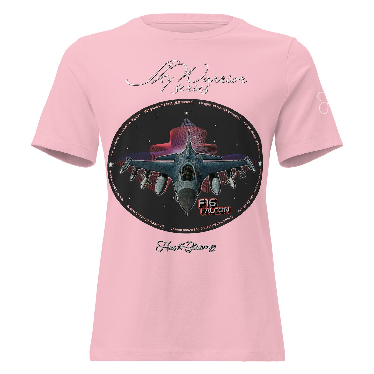 Pink - F16 Falcon Women's Relaxed T-Shirt