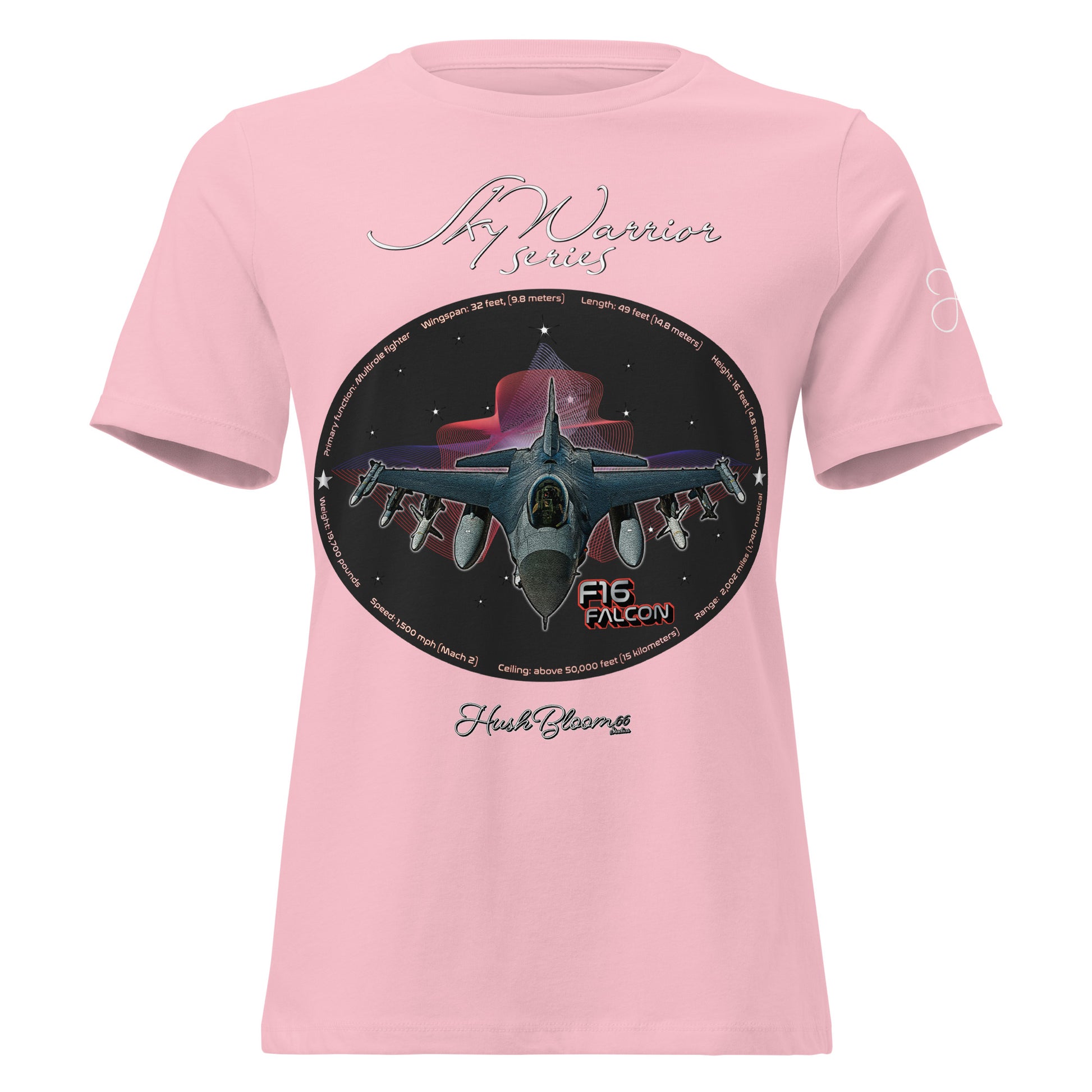 Pink - F16 Falcon Women's Relaxed T-Shirt