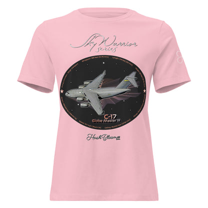 Pink - C17 Globe Master III Women's Relaxed T-Shirt