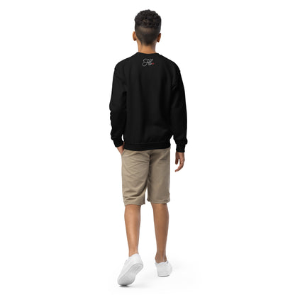 Black - C17 Globe Master III- Youth crewneck sweatshirt Sweatshirt