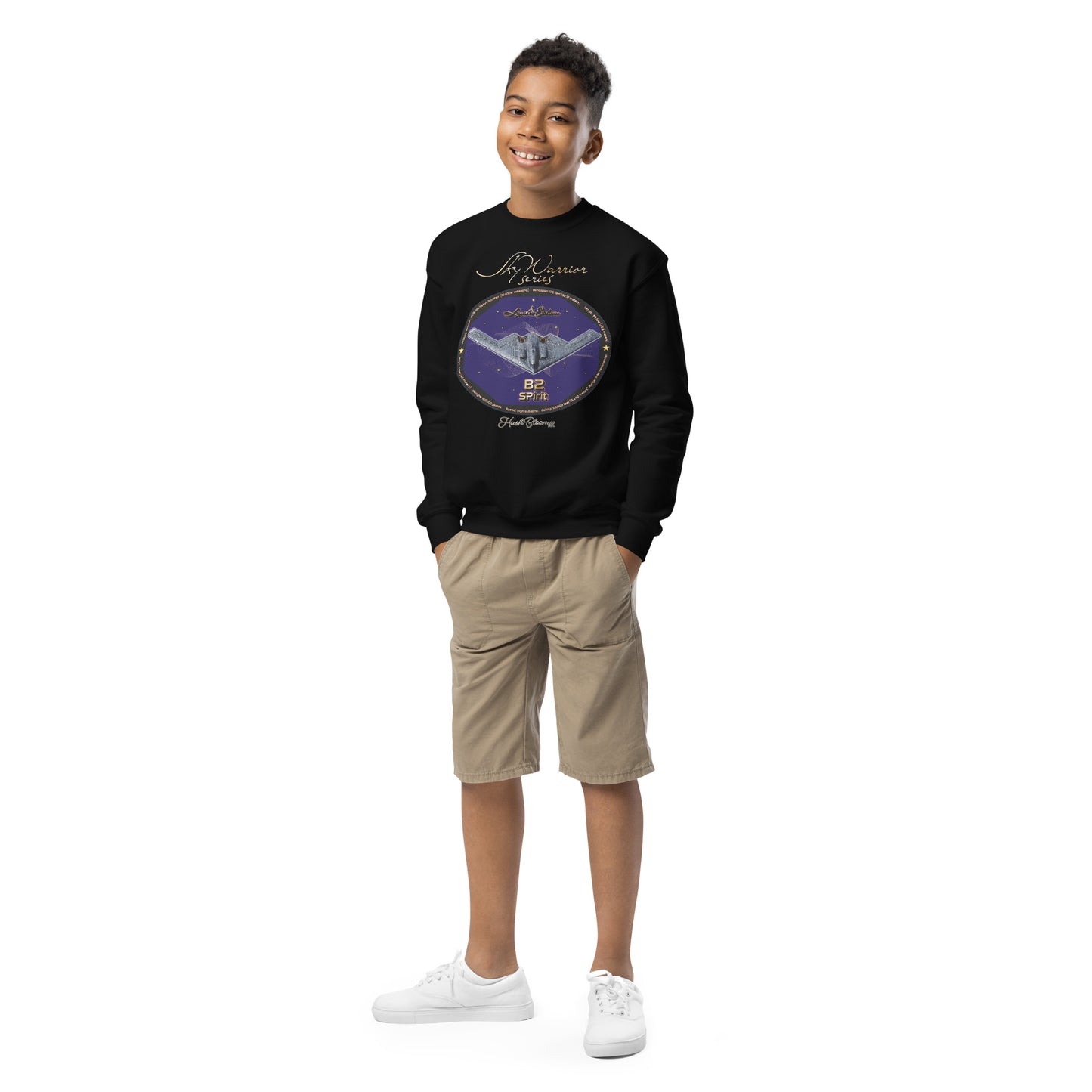 Black - B2 Spirit (Limited Edition) Youth crewneck sweatshirt