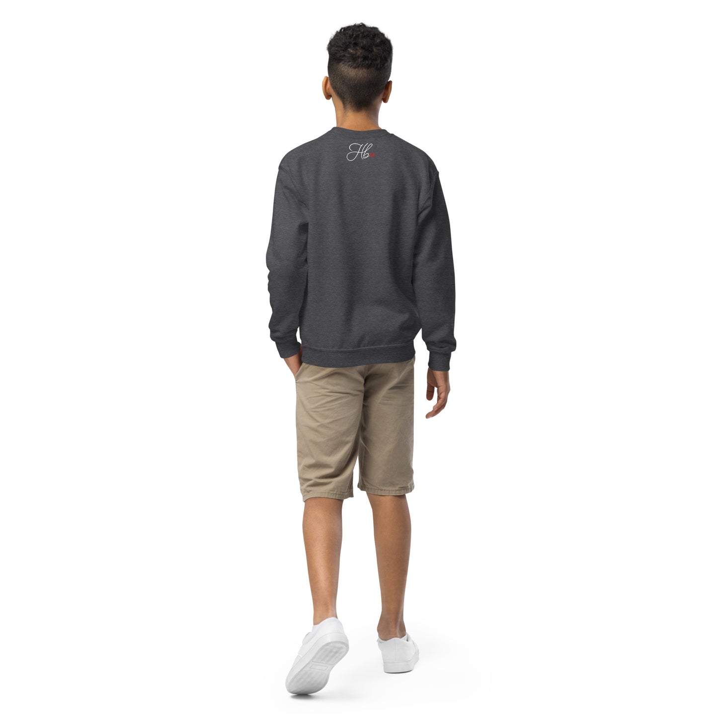 Dark Heather - B52H Stratofortress Youth crewneck sweatshirt