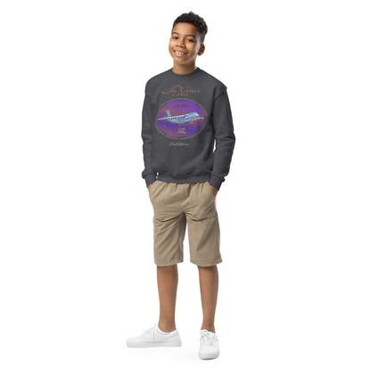 Dark Heather - C5 Galaxy (Limited Edition) Youth crewneck sweatshirt