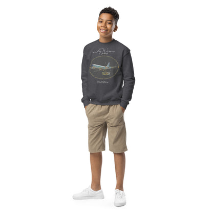 Dark Heather - RC135S Cobraball Youth crewneck sweatshirt