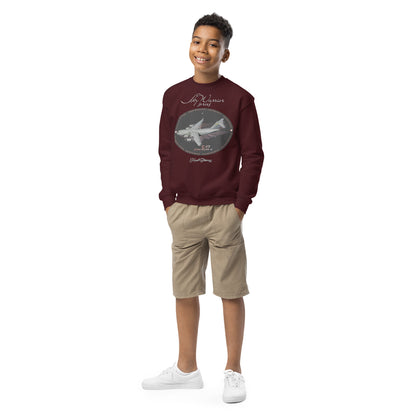 Maroon - C17 Globe Master III- Youth crewneck sweatshirt Sweatshirt