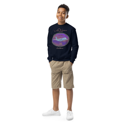 Navy - C5 Galaxy (Limited Edition) Youth crewneck sweatshirt