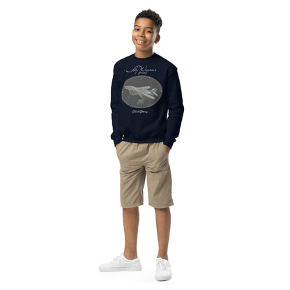 Navy - B1B Lancer Youth crewneck sweatshirt