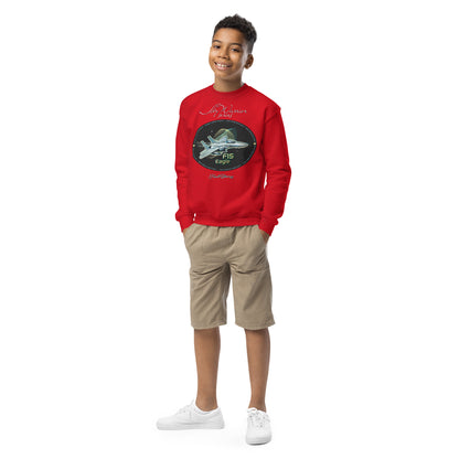 Red - F15 Eagle Youth crewneck sweatshirt