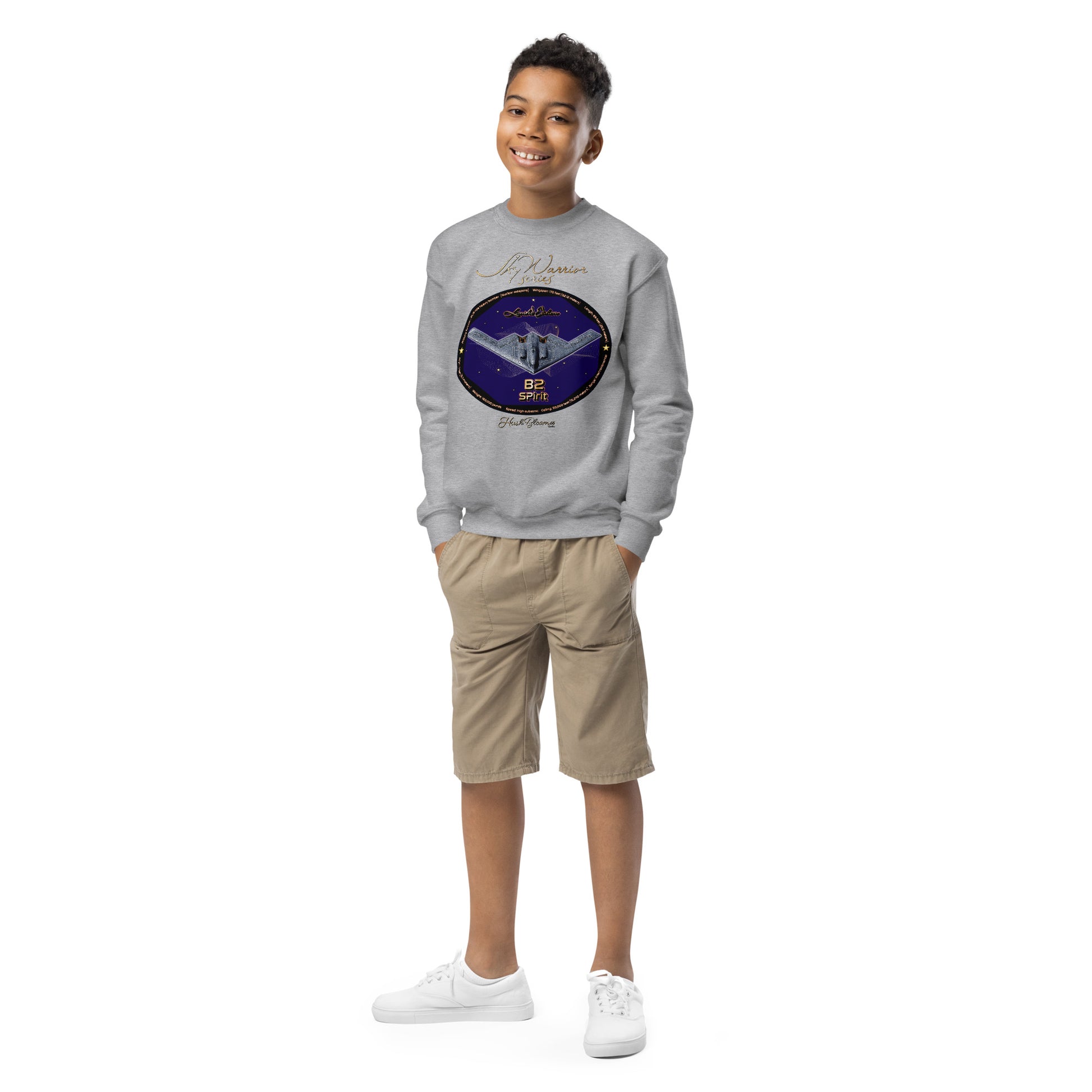 Sport Grey - B2 Spirit (Limited Edition) Youth crewneck sweatshirt