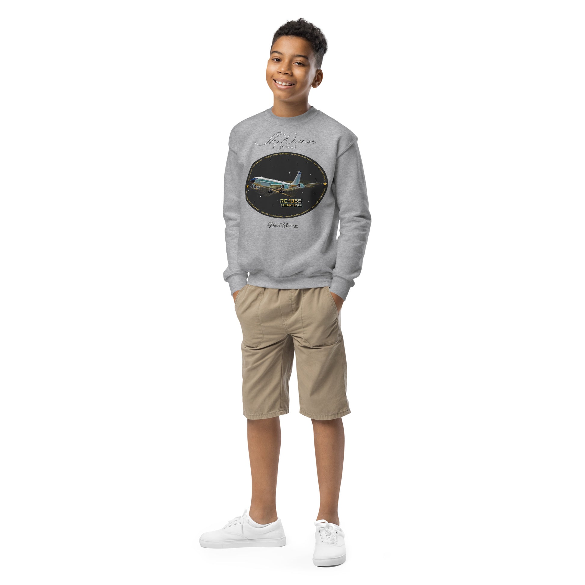 Sport Grey - RC135S Cobraball Youth crewneck sweatshirt