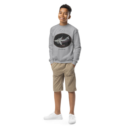 Sport Grey - C17 Globe Master III- Youth crewneck sweatshirt Sweatshirt
