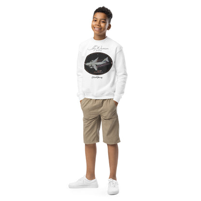 White - C17 Globe Master III- Youth crewneck sweatshirt Sweatshirt