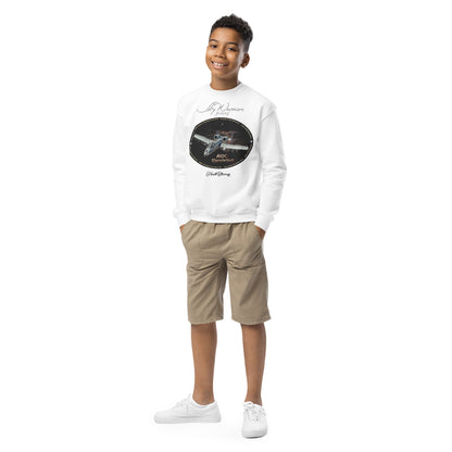 White - A10C Thunderbolt Youth crewneck sweatshirt