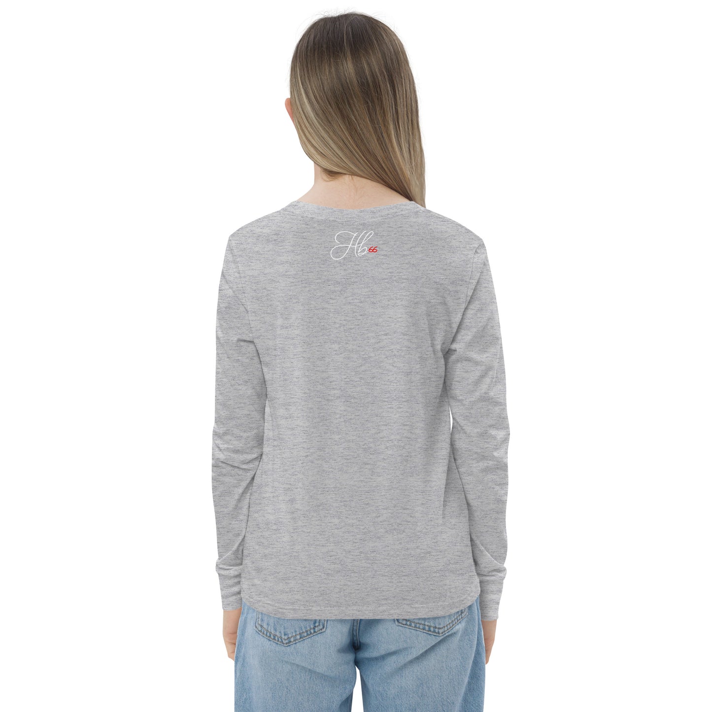 Athletic Heather - B52H Stratofortress Youth long sleeve tee
