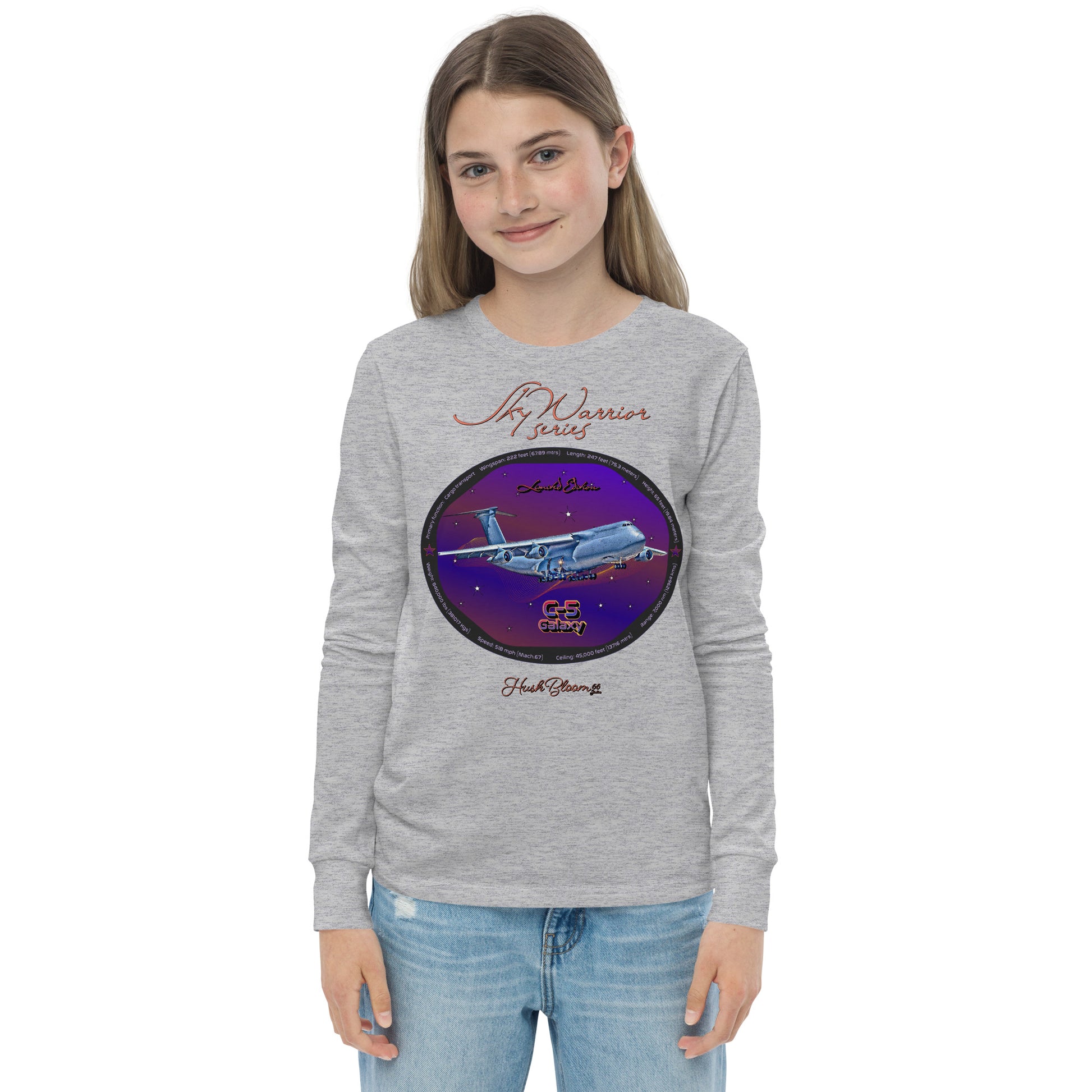 Athletic Heather - C5 Galaxy (Limited Edition) Youth long sleeve tee