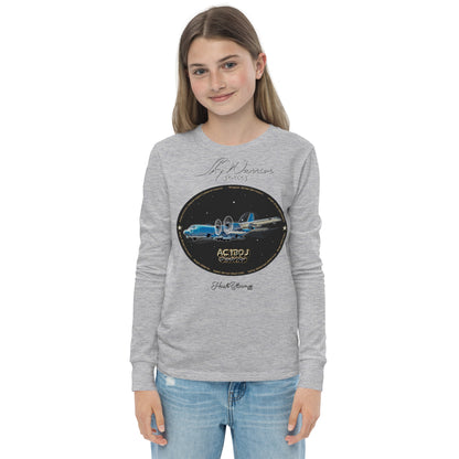 Athletic Heather - AC130J Ghostrider Youth long sleeve tee