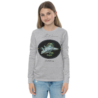 Athletic Heather - F15 Eagle Youth long sleeve tee