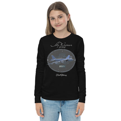 Black - B52H Stratofortress Youth long sleeve tee