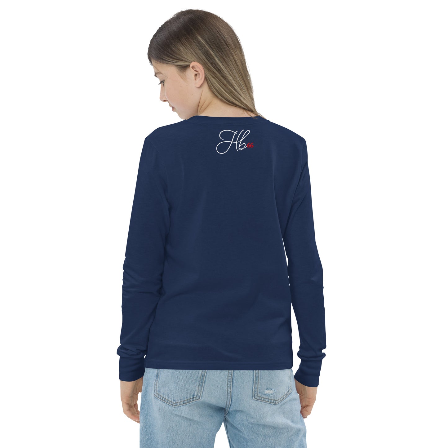 Navy - E3 Sentry Youth long sleeve tee