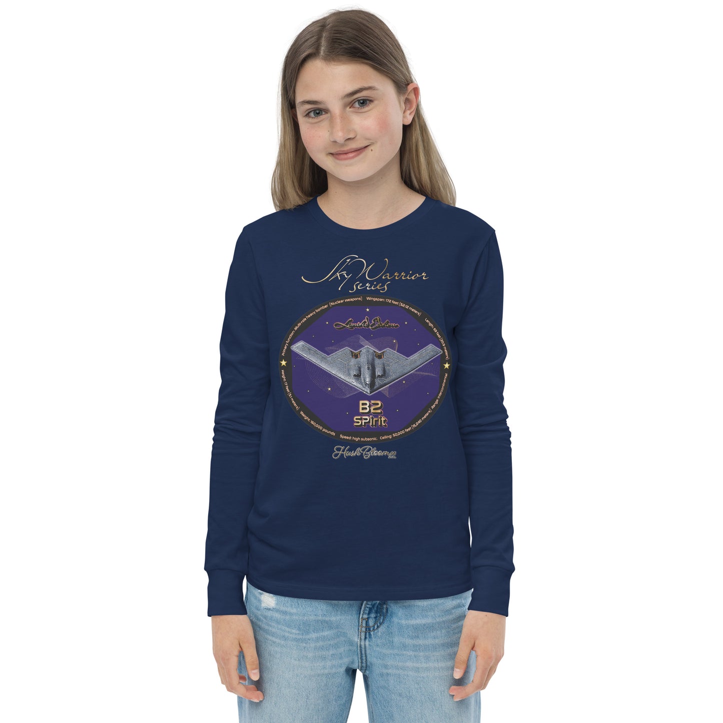 Navy - B2 Spirit (Limited Edition) Youth long sleeve tee