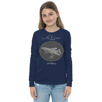 Navy - B1B Lancer Youth long sleeve tee