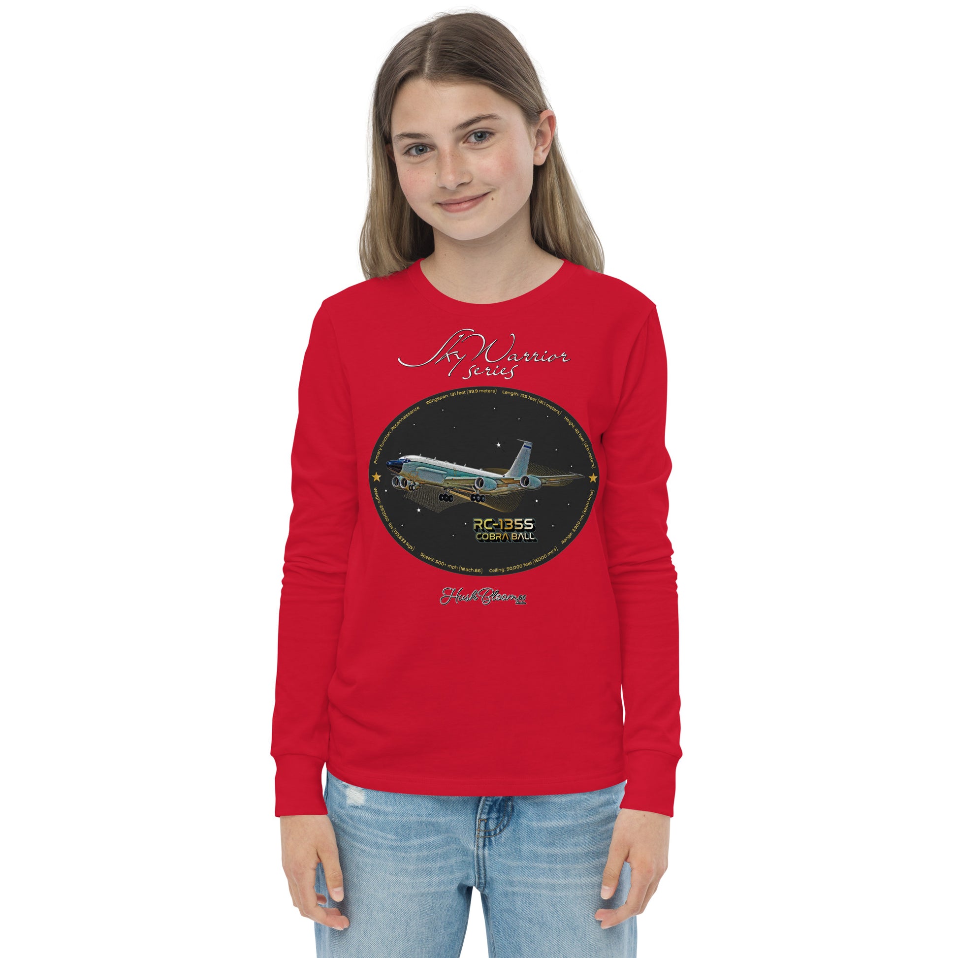 Red - RC135S Cobraball Youth long sleeve tee