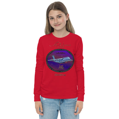 Red - C5 Galaxy (Limited Edition) Youth long sleeve tee