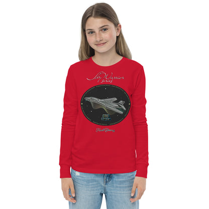 Red - B1B Lancer Youth long sleeve tee