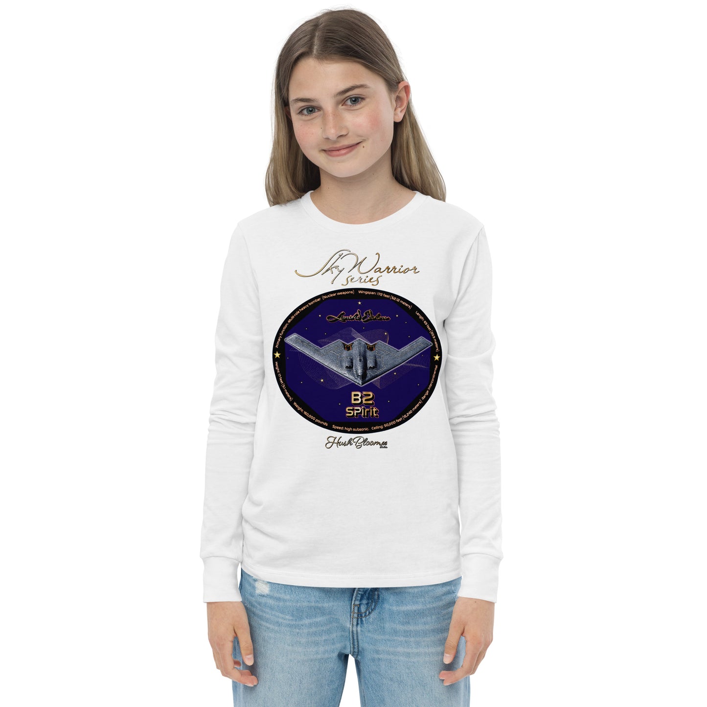White - B2 Spirit (Limited Edition) Youth long sleeve tee
