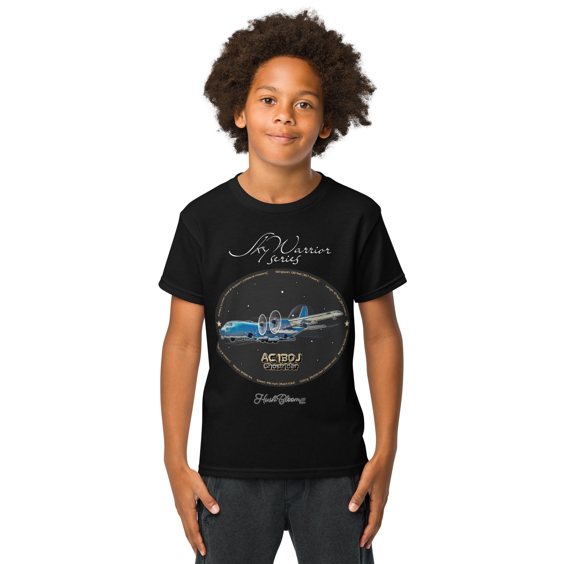 Black - AC130J Ghostrider Youth t-shirt