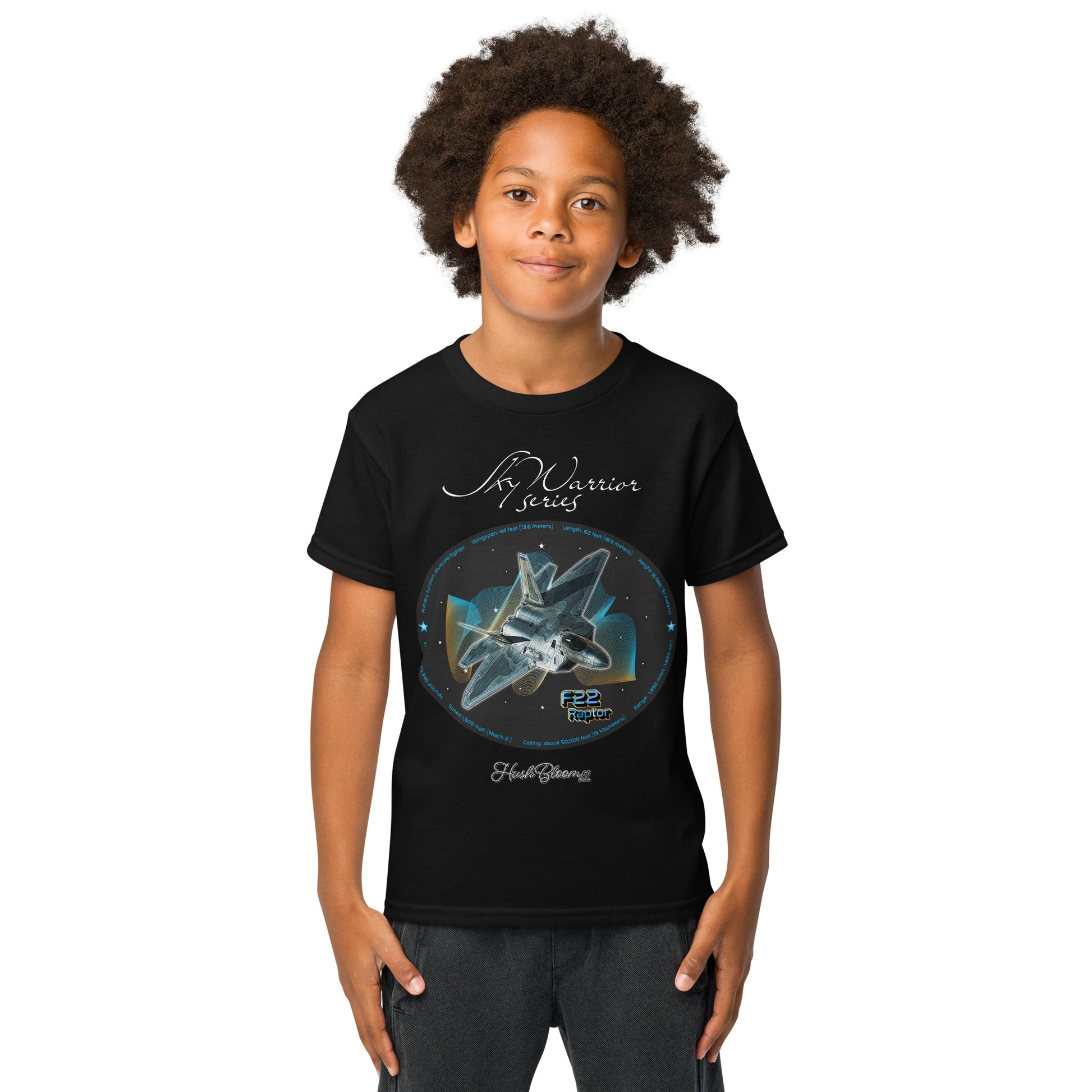 Black - F22 Raptor Youth t-shirt