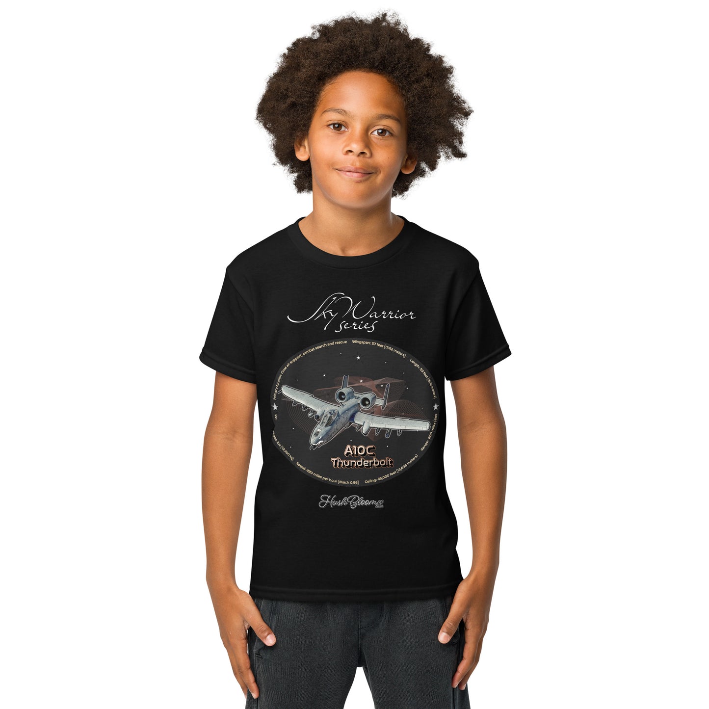 Black - A10C Thunderbolt Youth t-shirt